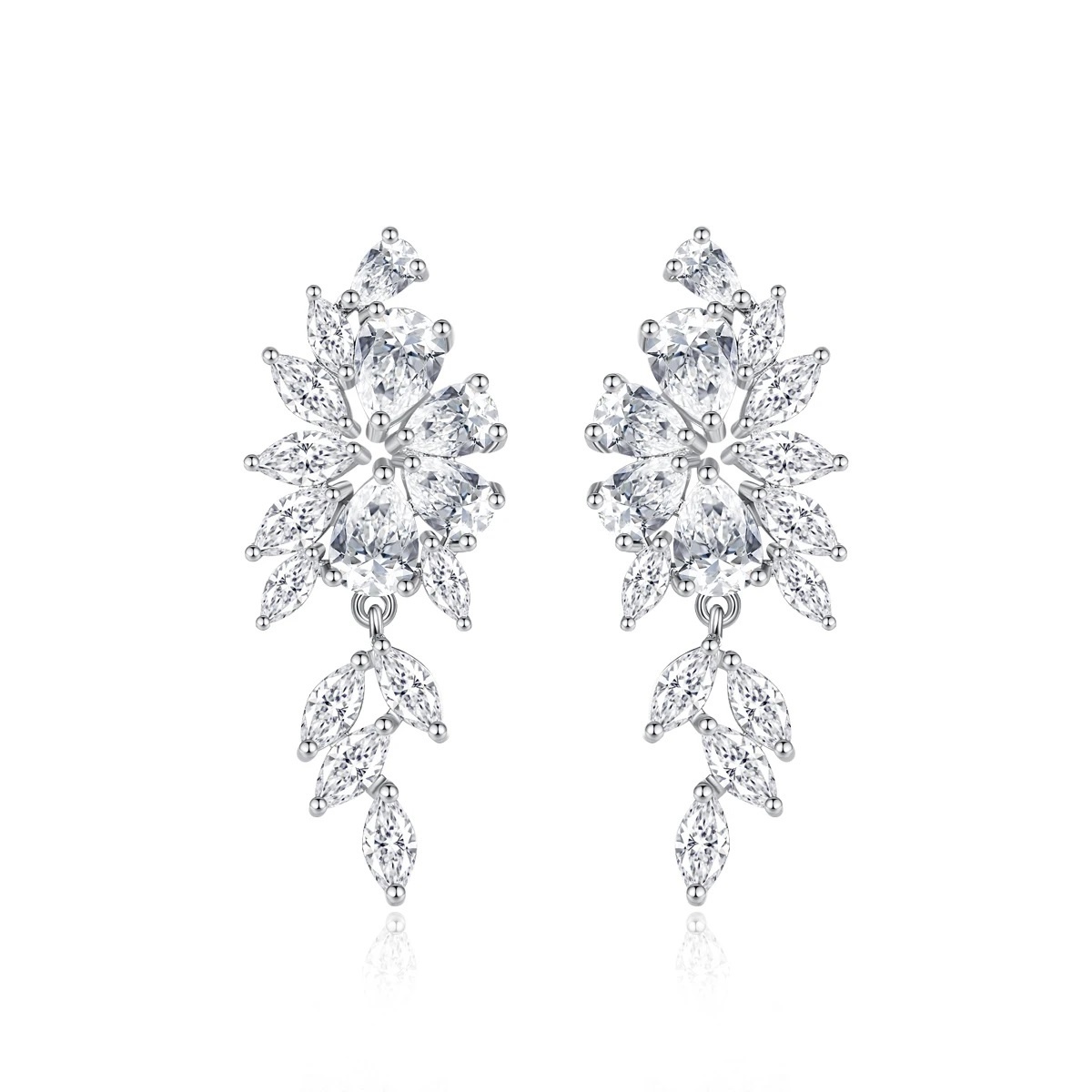 Cercei lungi Lionela, pentru mireasa si rochii de seara