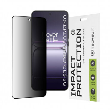 Folie de Protectie Privacy Sticla Securizata pentru Smartphone OnePlus Nord CE5 Full Glue Negru