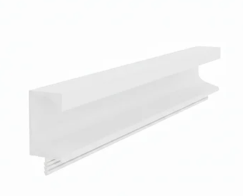 Profil maner ER 3897, aluminiu, alb mat, 3 m