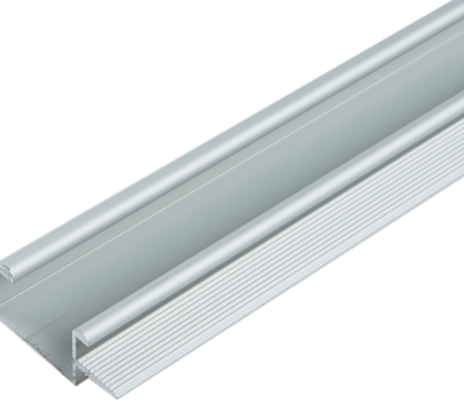 Profil pentru maner, aluminiu, satinat, 2.5 m